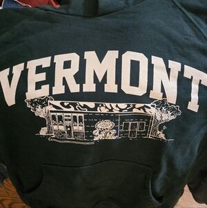 VermontDark Green Organic Cotton Hoodie